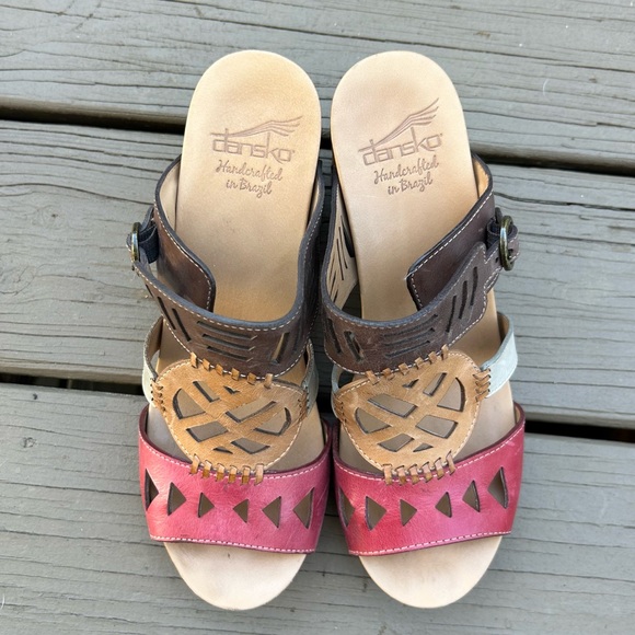 Dansko Multicolor Leather Sandals - Picture 10 of 11
